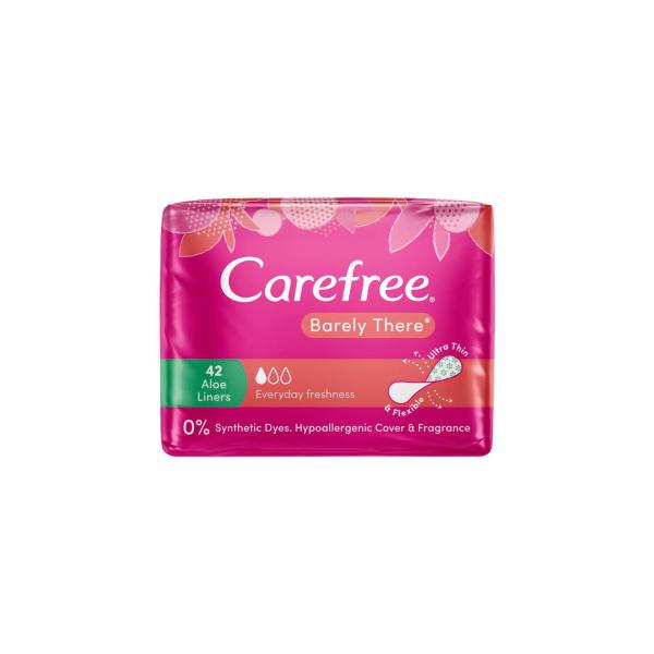 CAREFREE BARELY THERE SCENTED ALOE LINERS 42 PACK