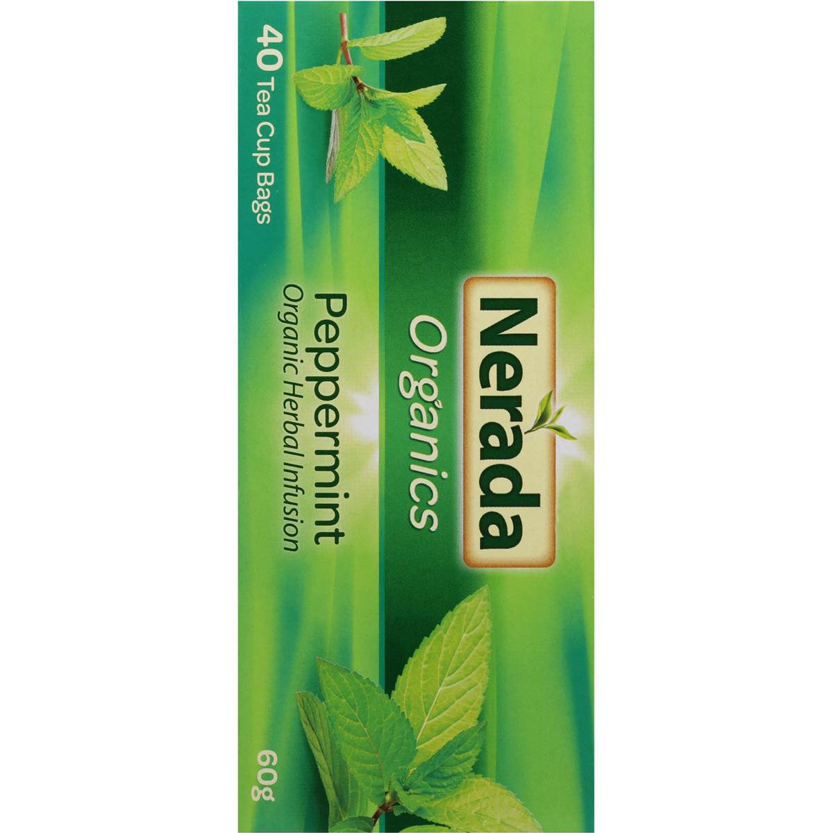 Nerada Organic Peppermint Tea Bags 40 Pack 60g