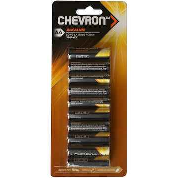Chevron Alkaline Aa 10 Pack