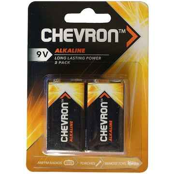 Chevron Alkaline 9v 2 Pack