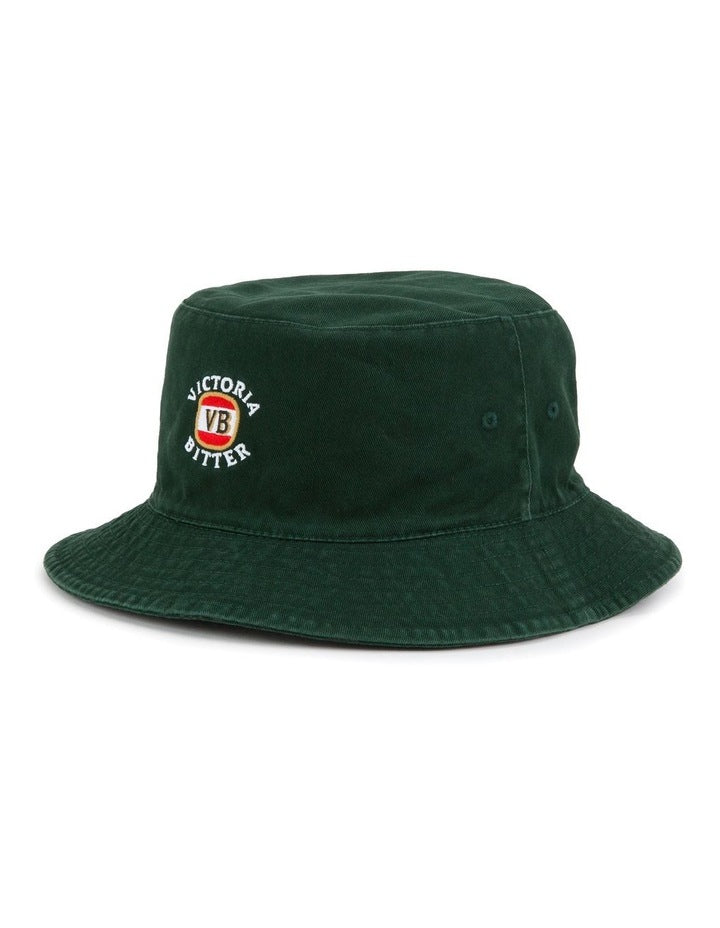 Victoria Bitter Tonal Reversible Bucket Hat in Green