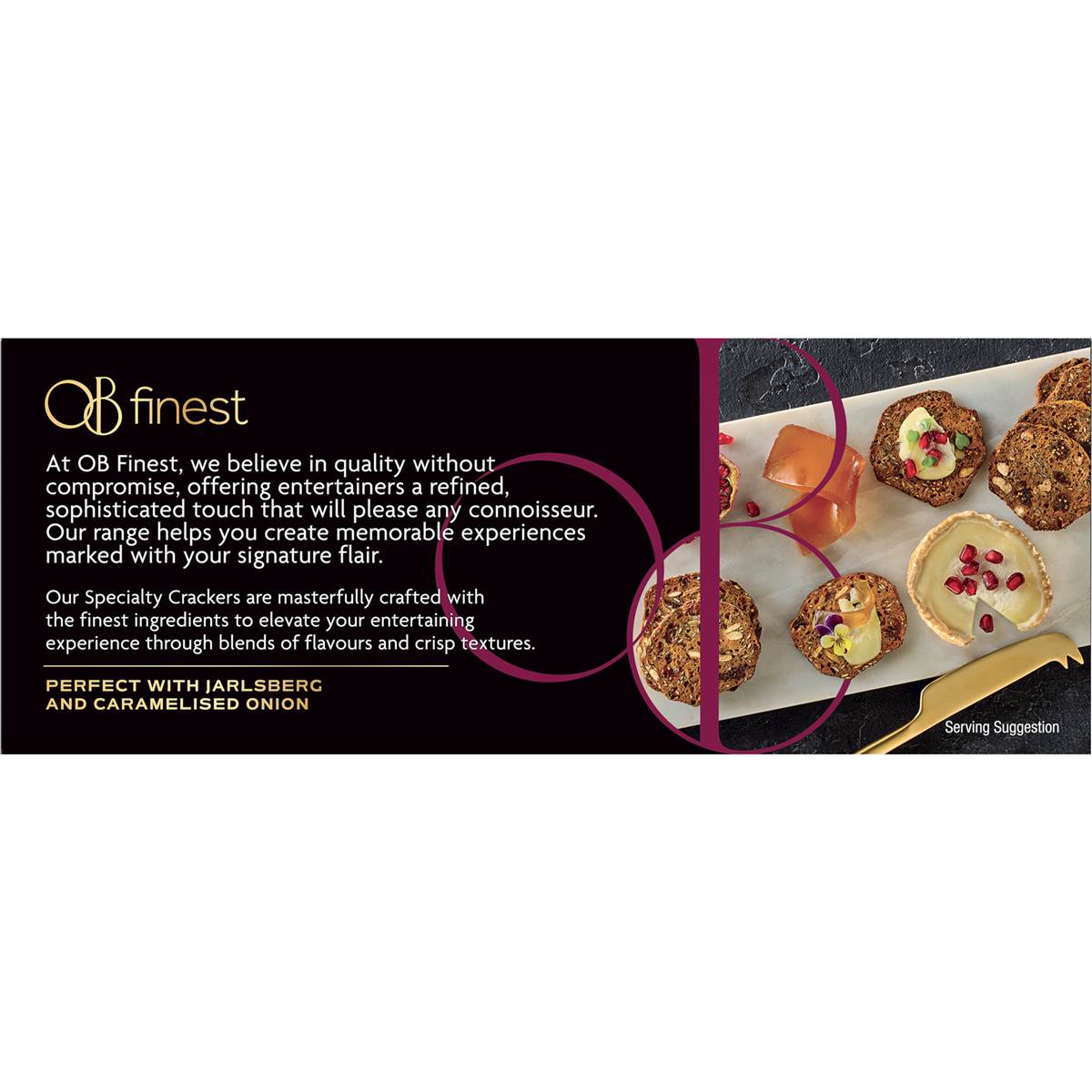 OB Finest Crackers Fig & Cranberry 130g
