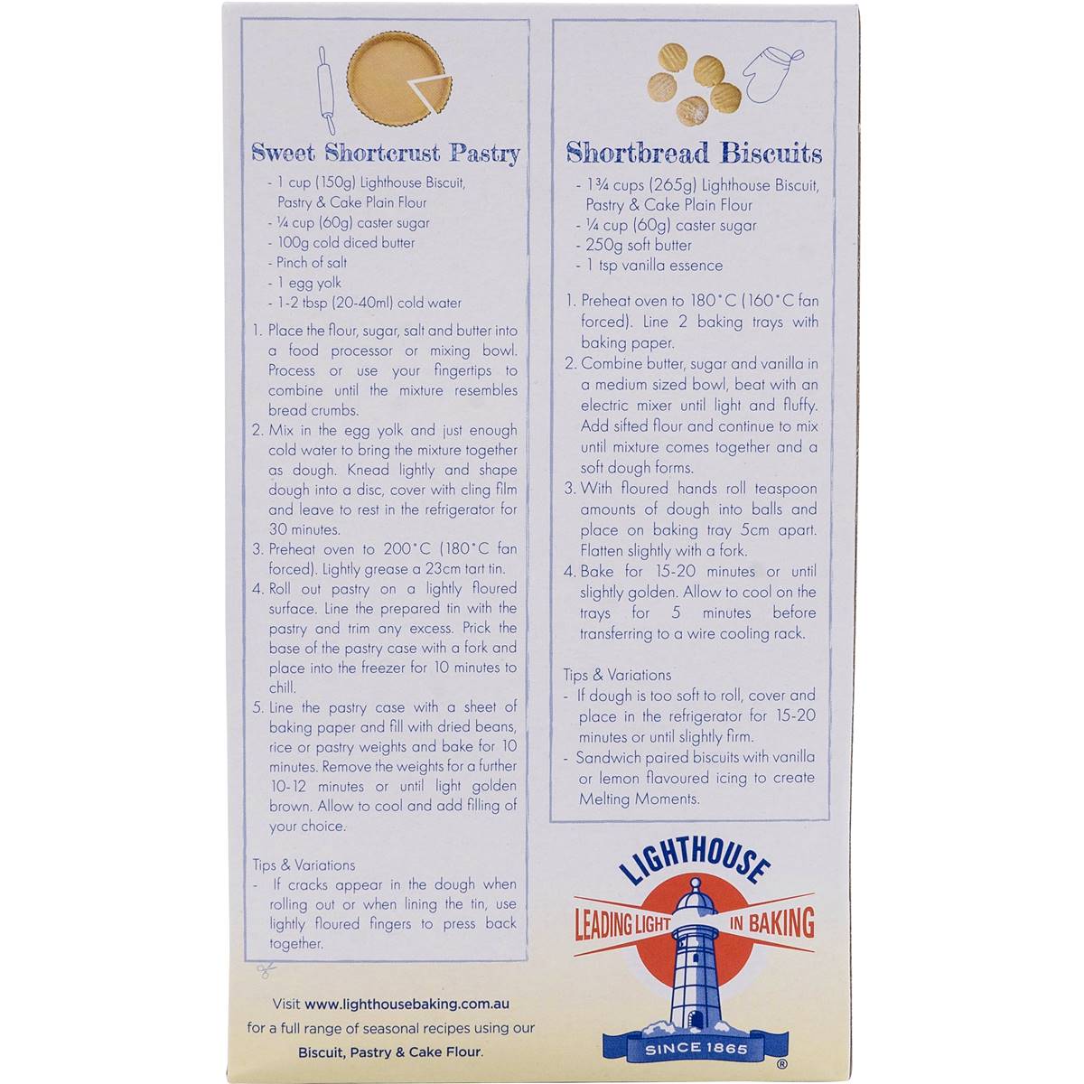 Lighthouse Biscuit Pastry & Cake Plain Flour 1kg