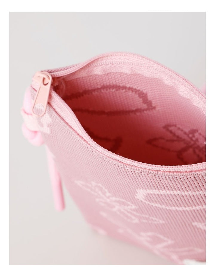 Knitted Crossbody Bag in Pink