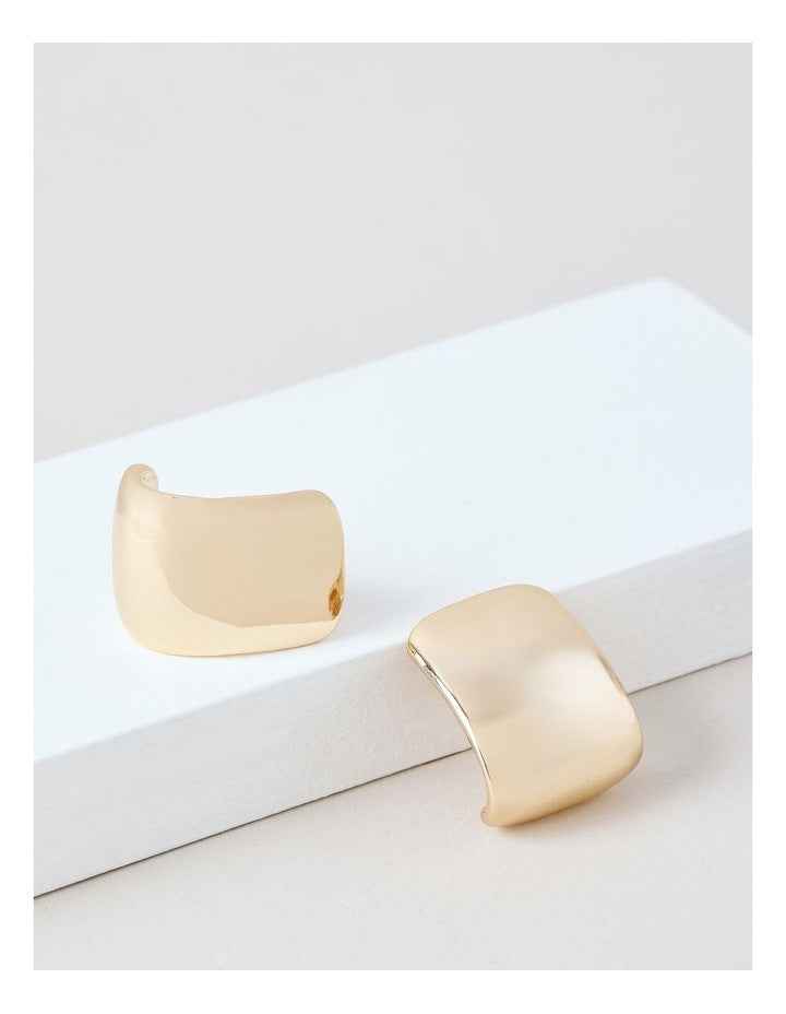 Square Studs in Gold