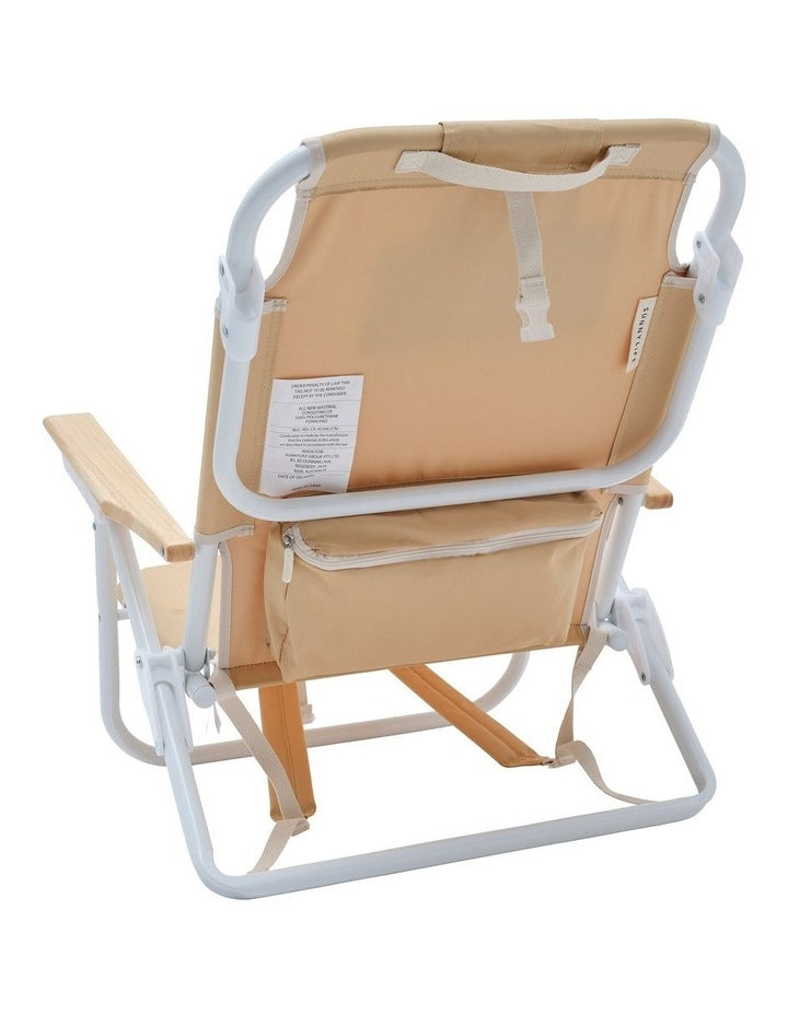 Deluxe Beach Chair in Butternut
