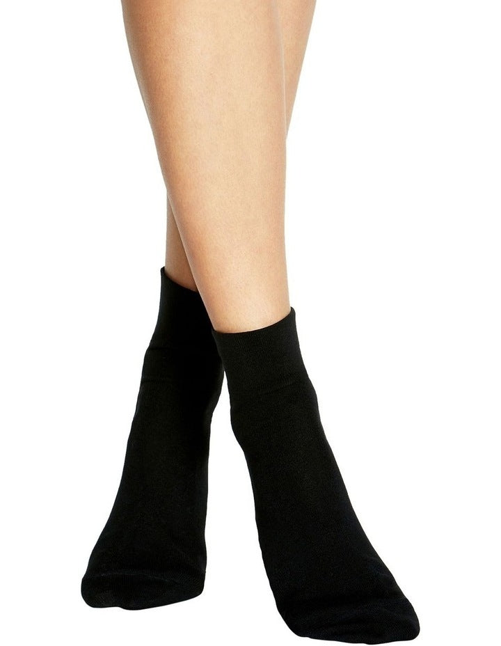 Micromodal Comfort Top Sock in Nero