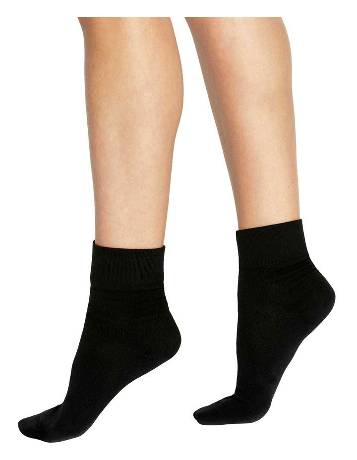 Micromodal Comfort Top Sock in Nero