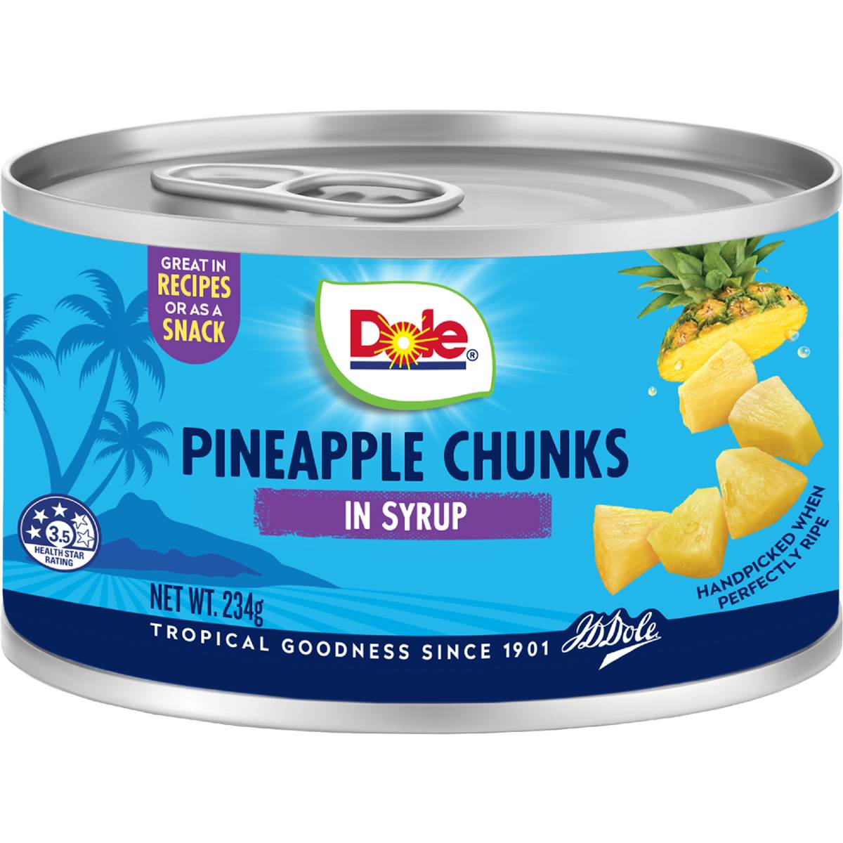 Dole Pineapple Chunks In Syrup 234g