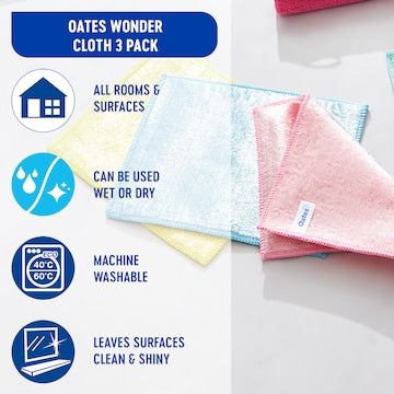 Oates Wonder Cloth 3 pack