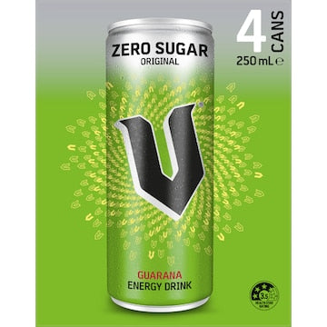 V Energy Sugar Free 250mL x 4 pack