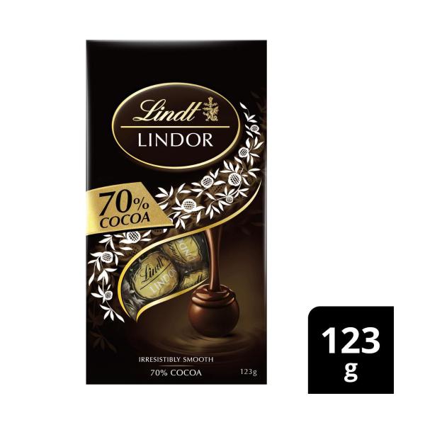 Lindor 70% Cocoa Dark Chocolate Balls Bag