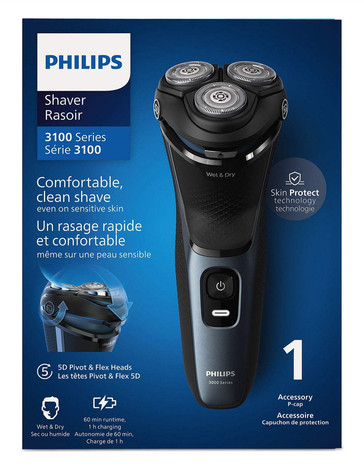 S3144/00 Series 3000 Wet & Dry Electric Shaver