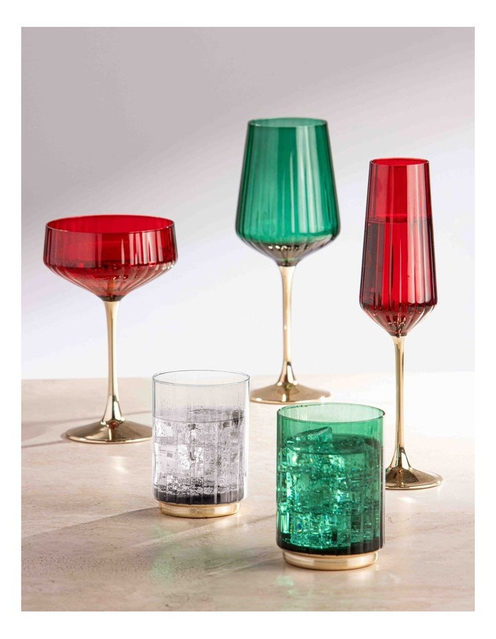 Valentina Champagne Glass 2 Pack in Berry