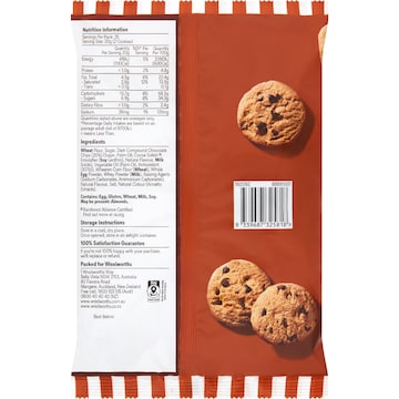 Woolworths Choc Chip Cookies 500g