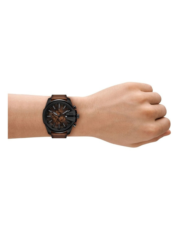 Mega Chief Slim Chronograph Watches in Black