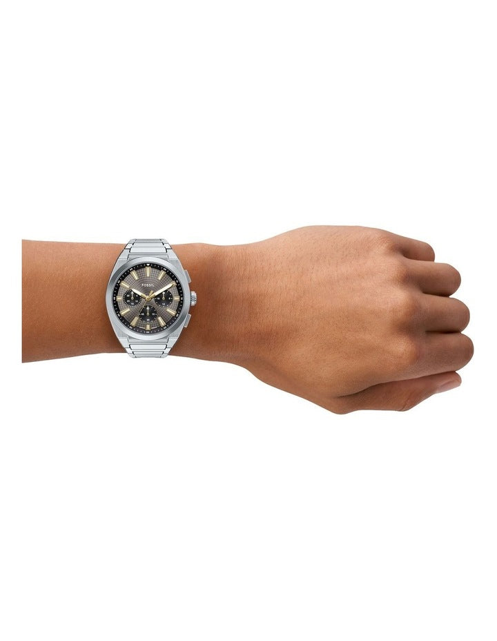 Everett Chronograph Watch in Silver