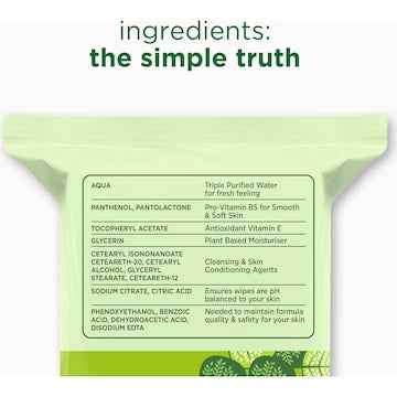 Simple Cleansing Facial Wipes 50 pack