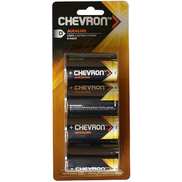 Chevron Alkaline d 4 Pack