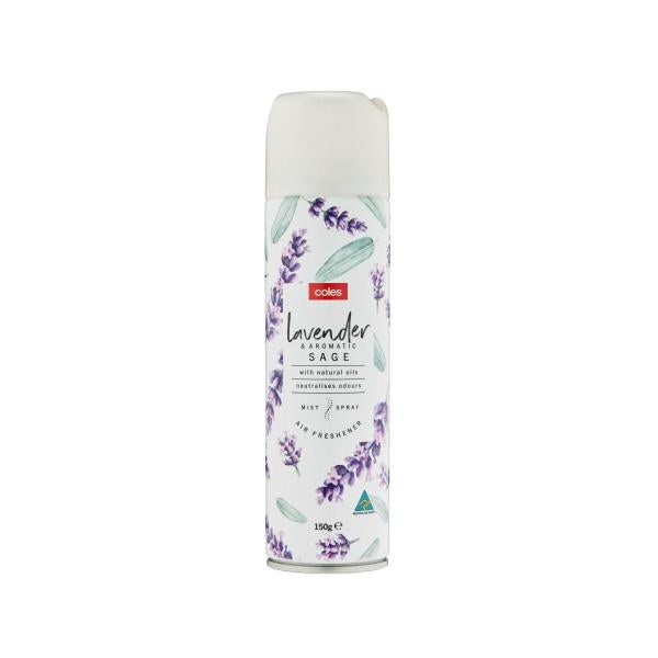 COLES AIR FRESHENER LAVENDER & AROMAT SAGE 150GRAM