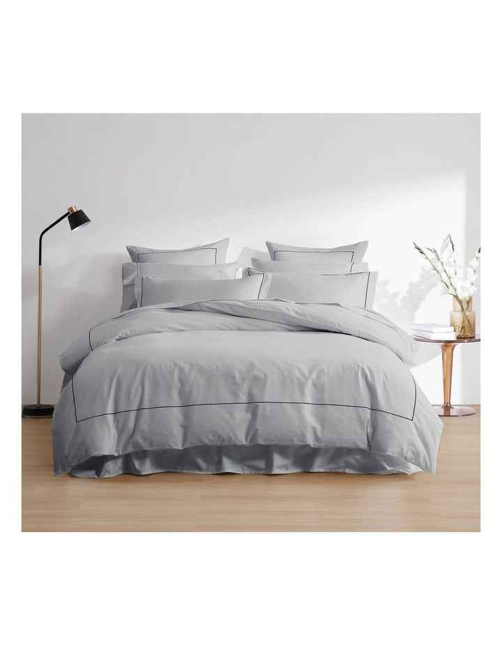 1250TC Triblend Quilt Cover Set in Grey