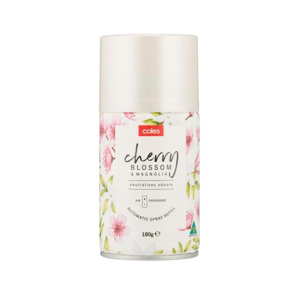 COLES AIR FRESHENER AUTO SPRAY REFILL CHERRY BLOSSOM