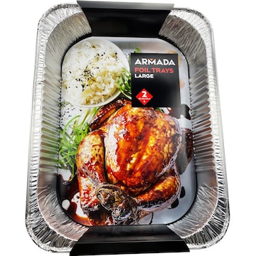 Armada BBQ Foil Trays Large 2 pack
