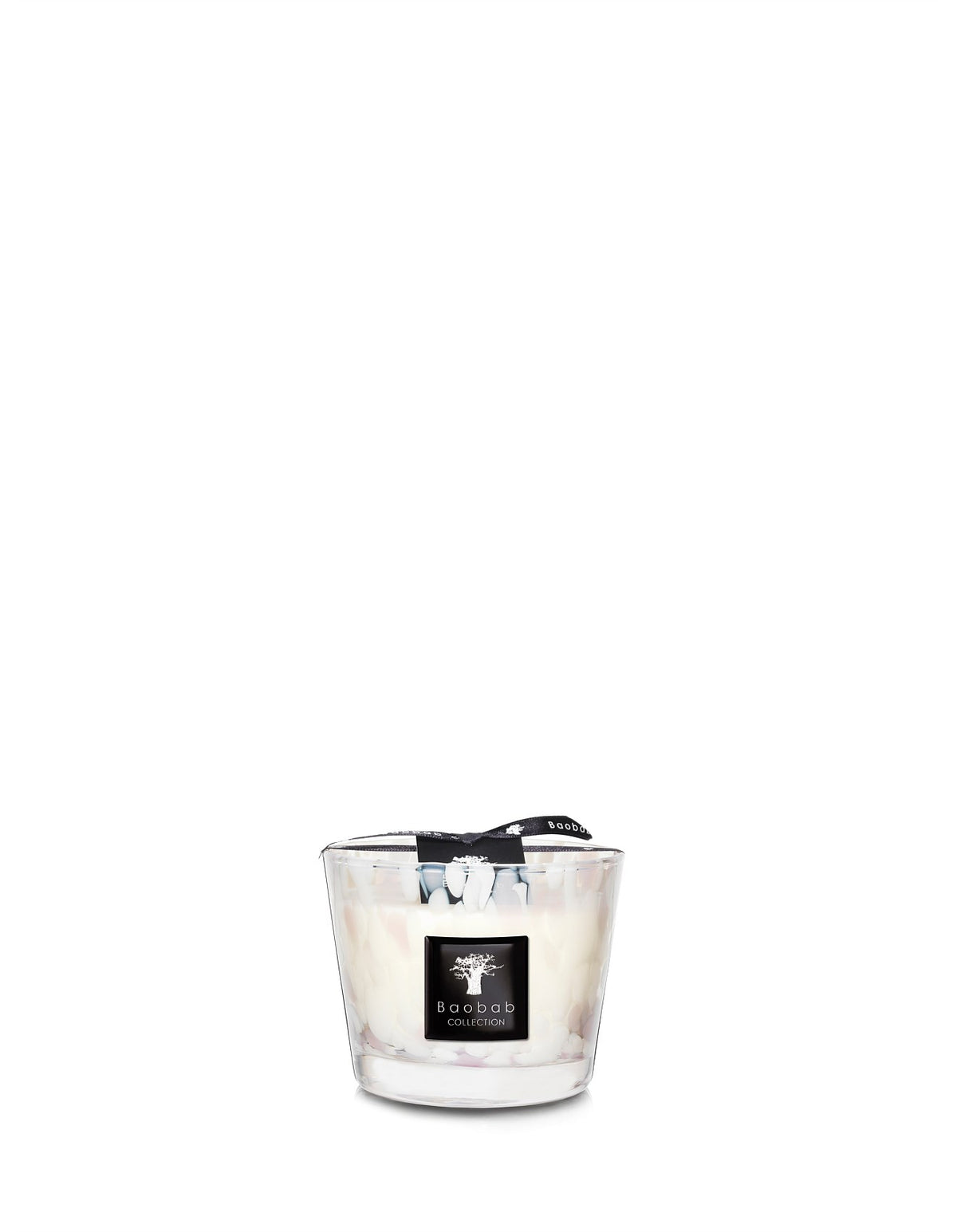 White Pearls Max 10 10cm Floral Scented Candle White