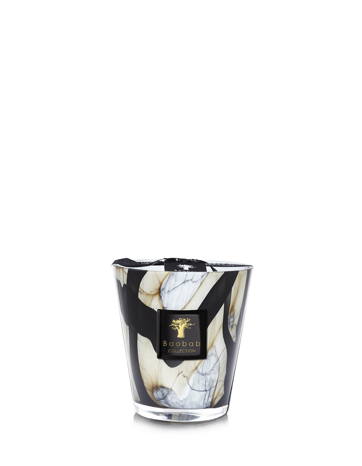 Stones Marble 16cm 1.1kg 4 Wick Scented Candle Grey Marble