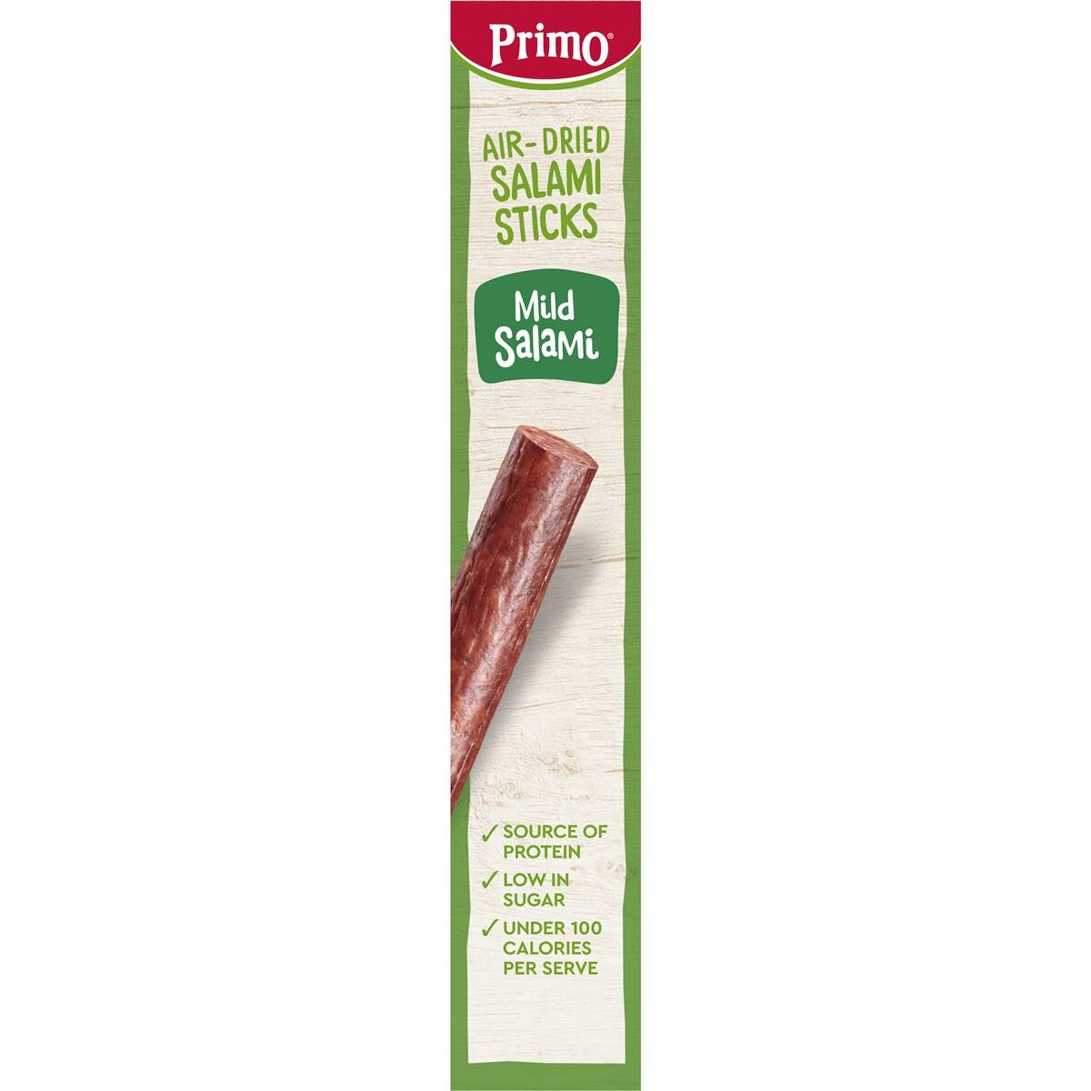 Primo Air - Dried Salami Sticks Mild Salami 5 Pack