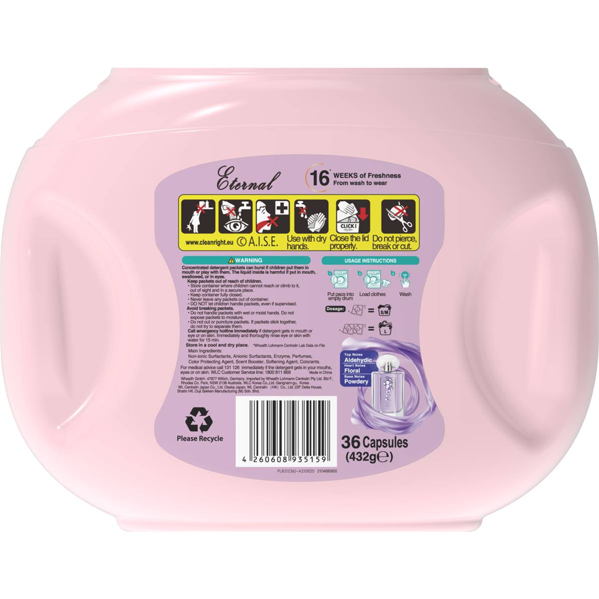 Arfum 5 In 1 Laundry Capsules Eternal 36 Pack
