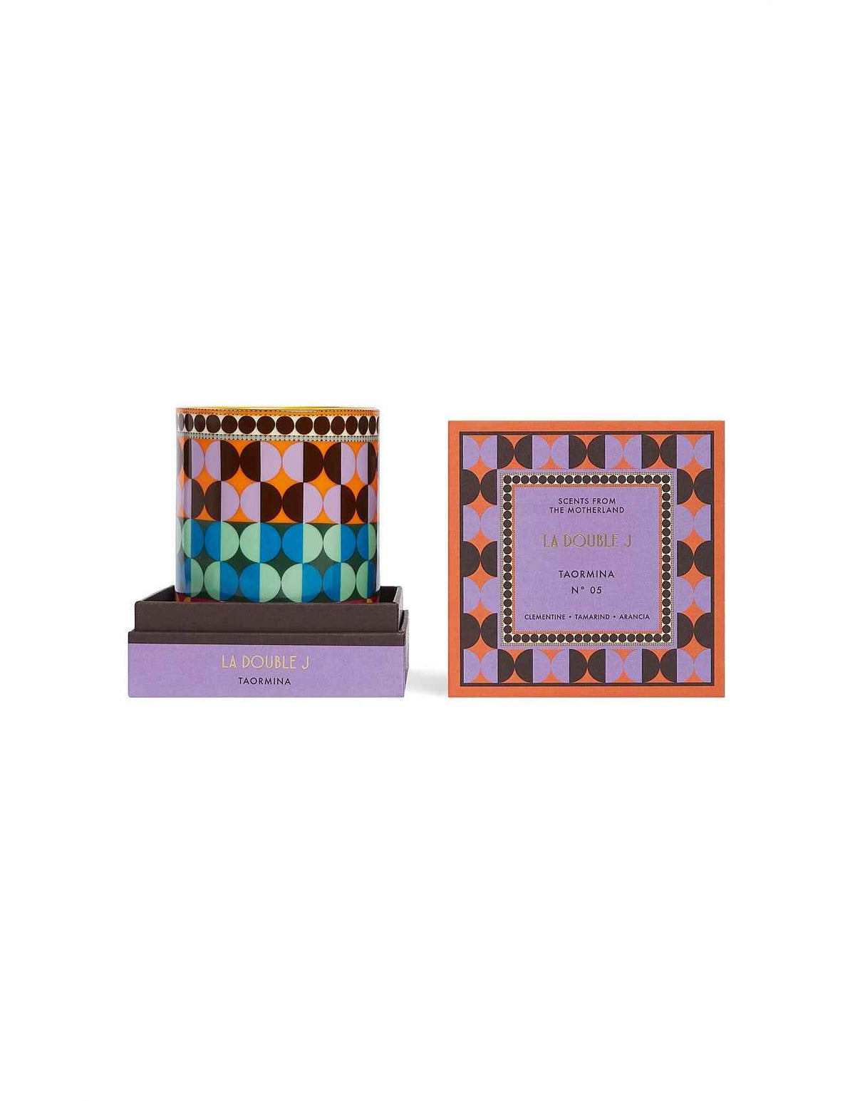 Taormina 320g Scented Candle Geometric Print