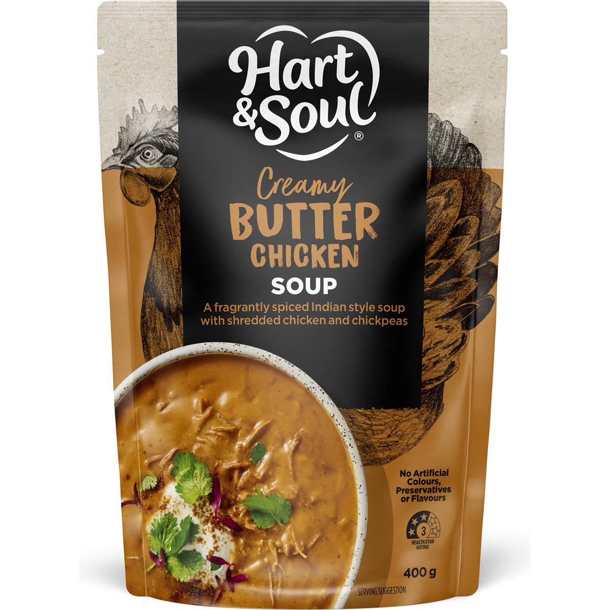 Hart & Soul Creamy Butter Chicken Soup 400g