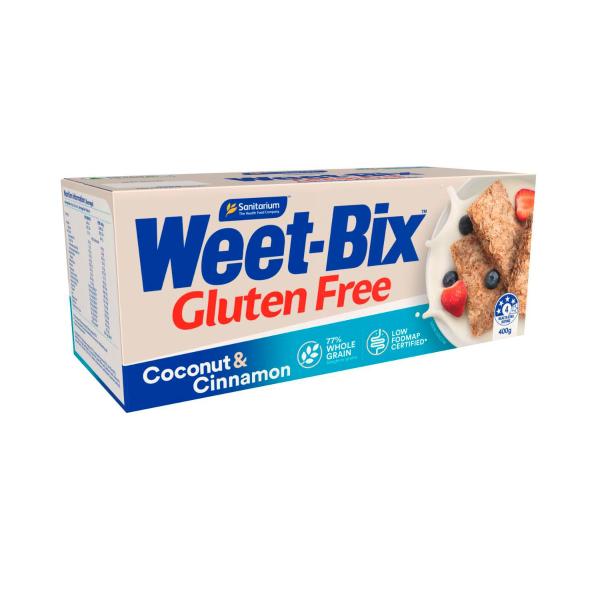 SANITARIUM WEET-BIX GLUTEN FREE COCONUT & CINNAMON 400G