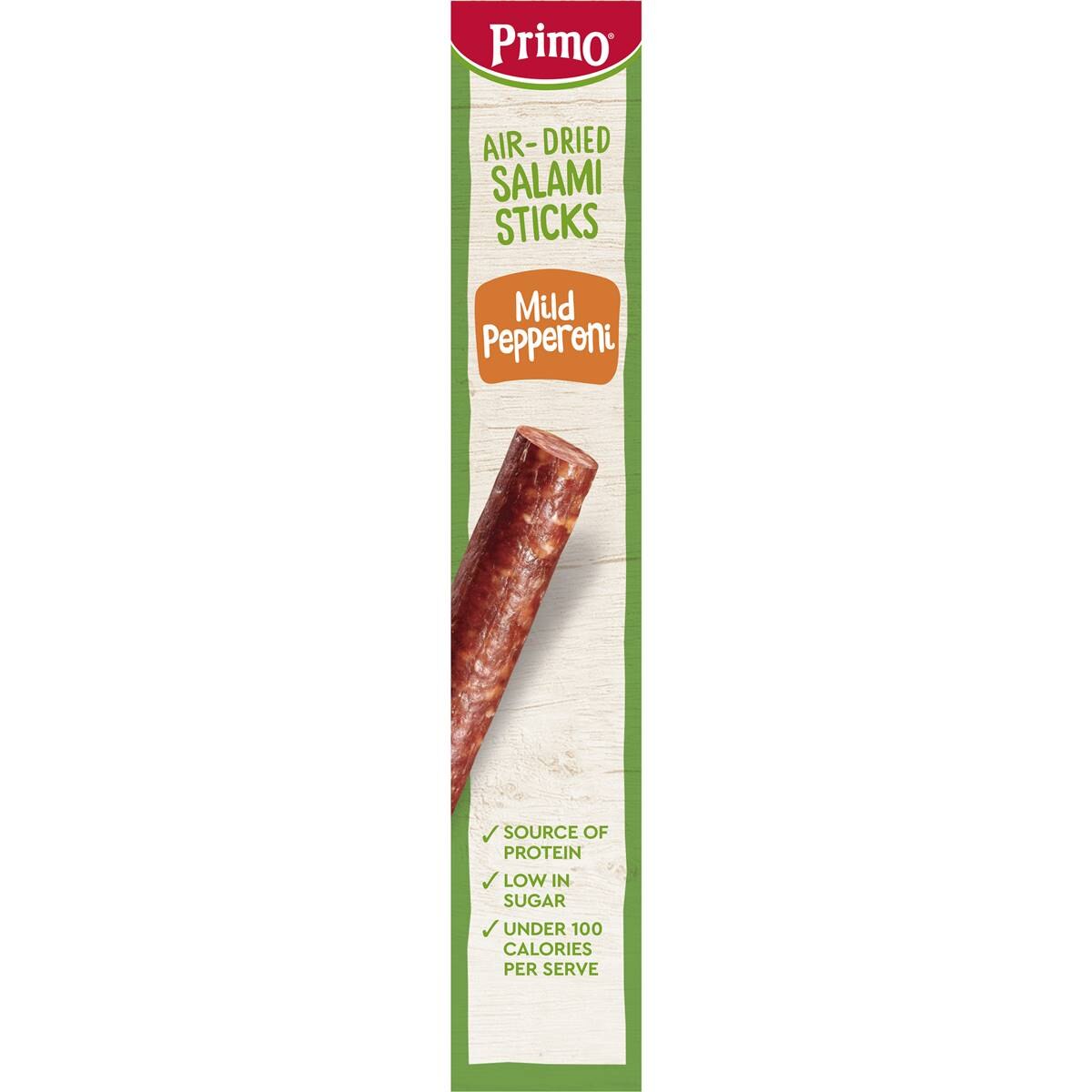 Primo Air - Dried Salami Sticks Mild Pepperoni 5 Pack