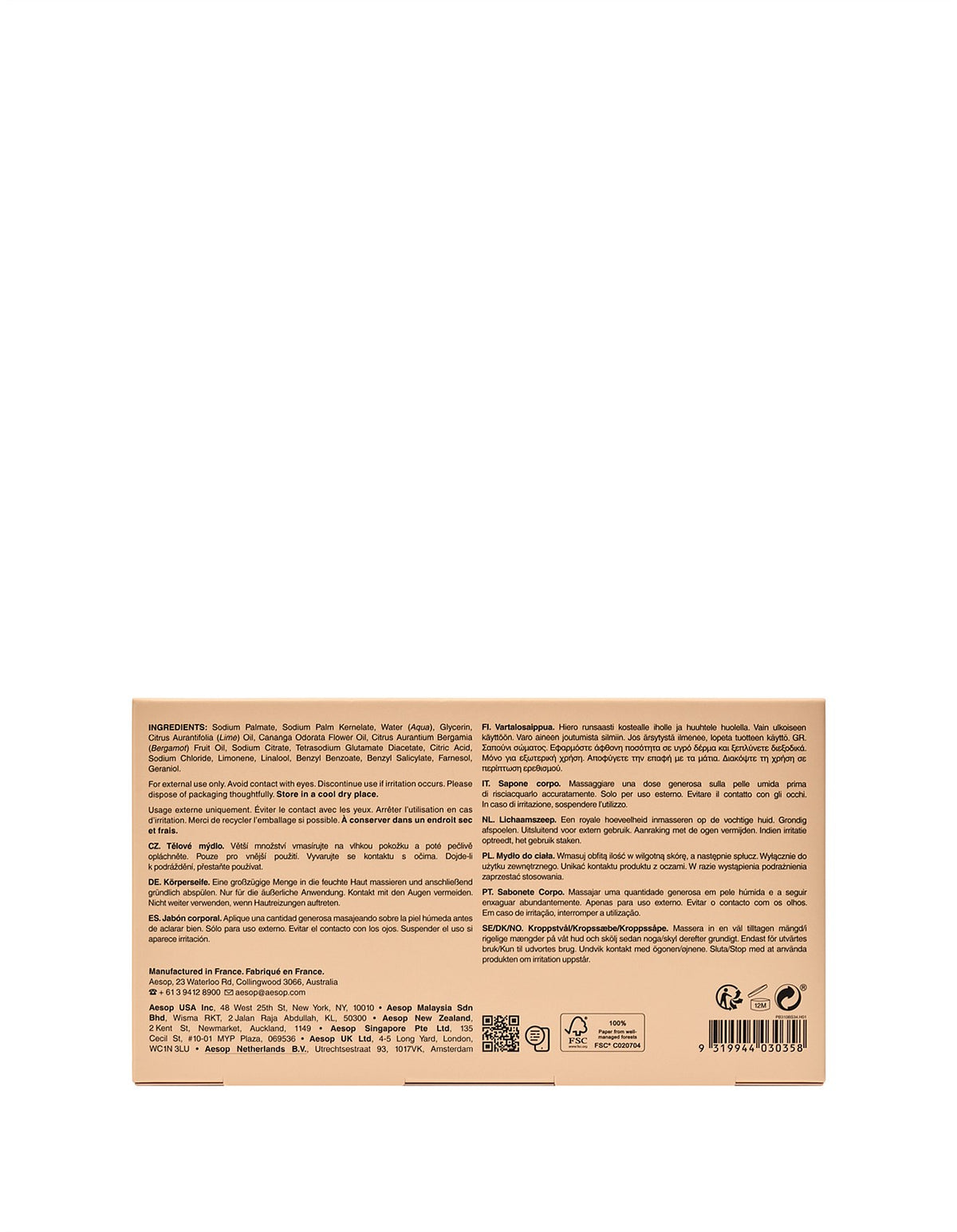 Refresh Body Cleansing Slab 310g