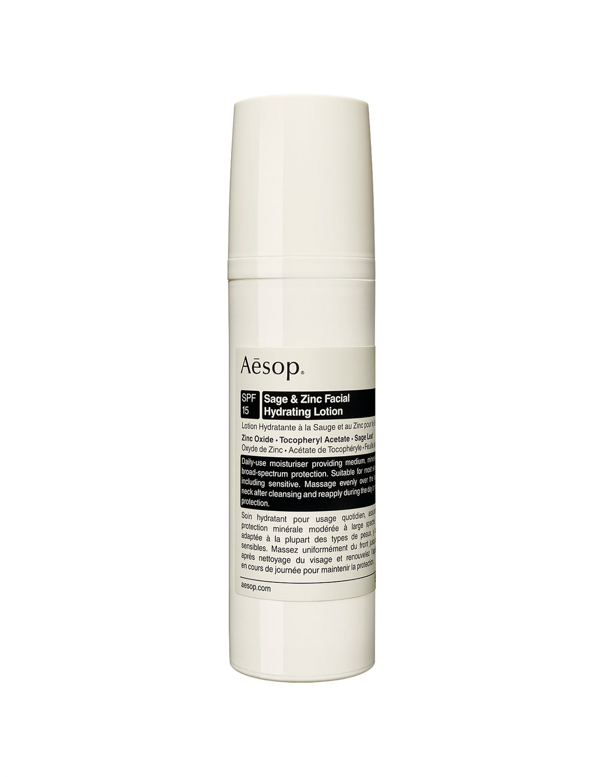 Sage & Zinc Facial Hydrating Lotion SPF15 50mL