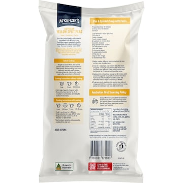 McKenzie's Dried Veg Yellow Split Peas 500g