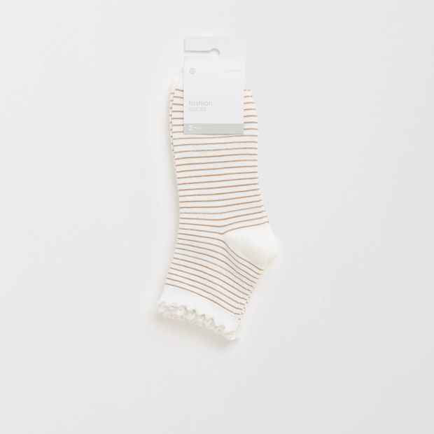 2 Pack Fashion Quarter Crew Socks