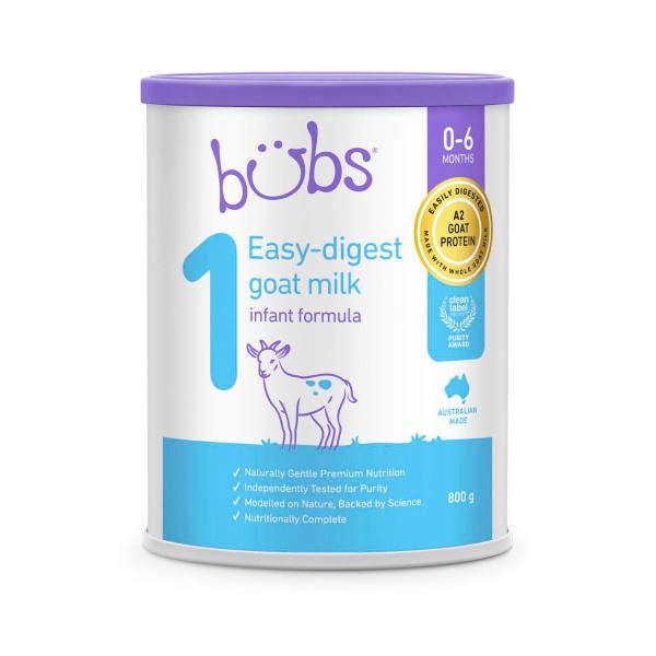 BUBS GOAT MILK INFANT FORMULA STAGE 1 800G
