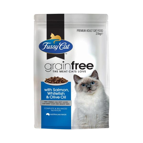 Grain Free Adult Dry Cat food Salmon & Oceanfish With Olive Oil