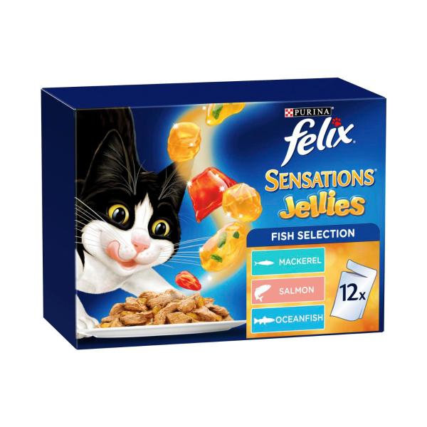 Sensations Jellies Fishy Selection Cat Food