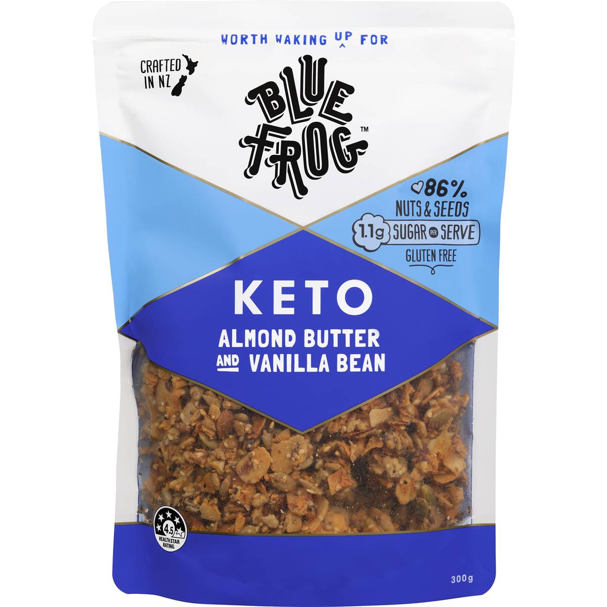 Blue Frog Keto Cereal Almond Butter & Vanilla Bean 300g
