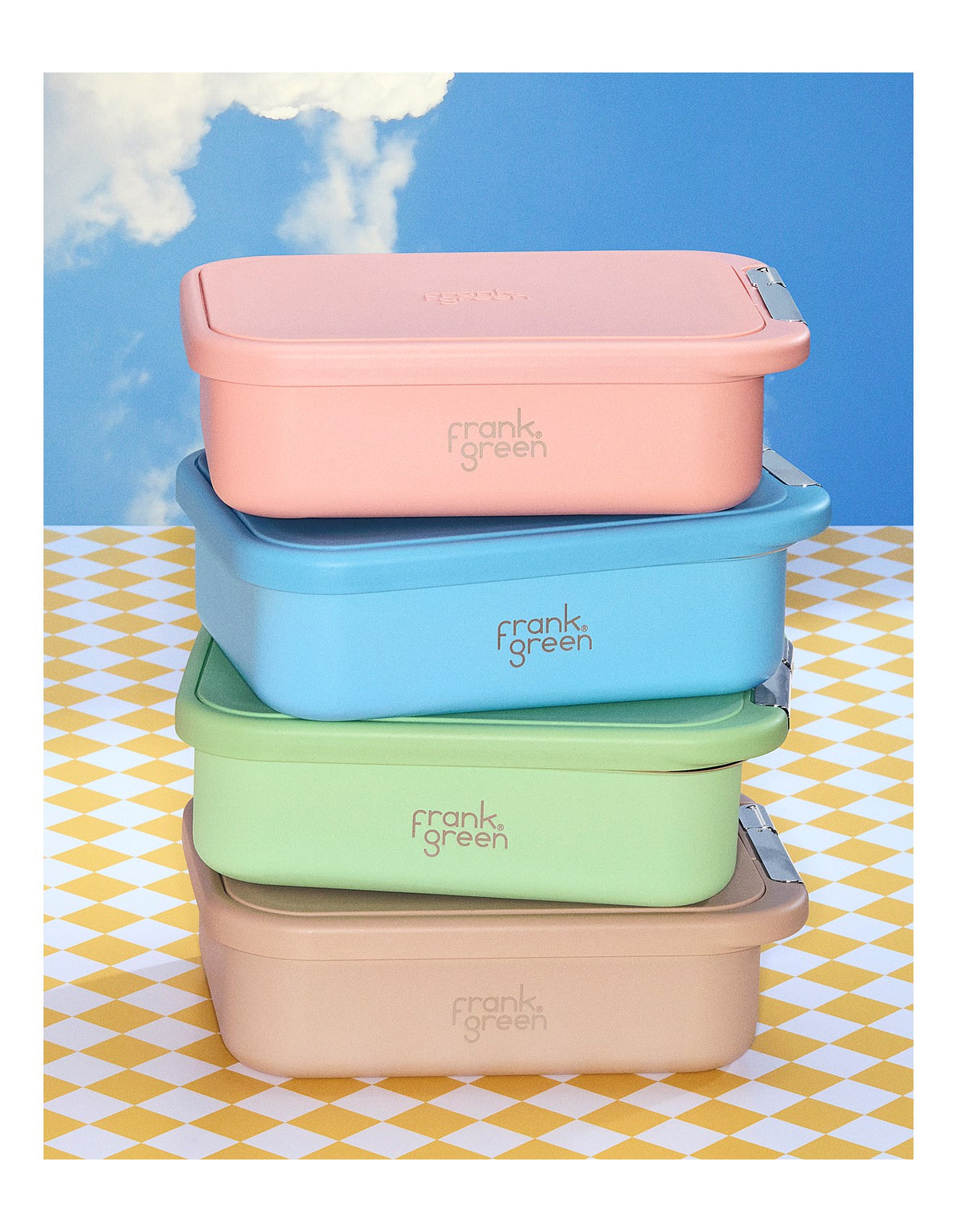LUNCH CONTAINER WITH SILICONE LID 1.65L SKY BLUE
