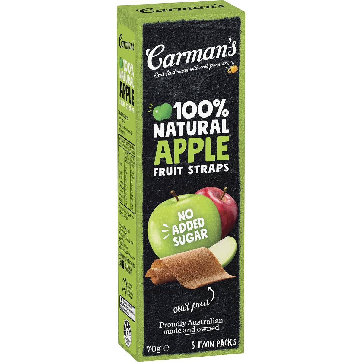 Carman's Fruit Straps Apple Twin Packs 5 pack