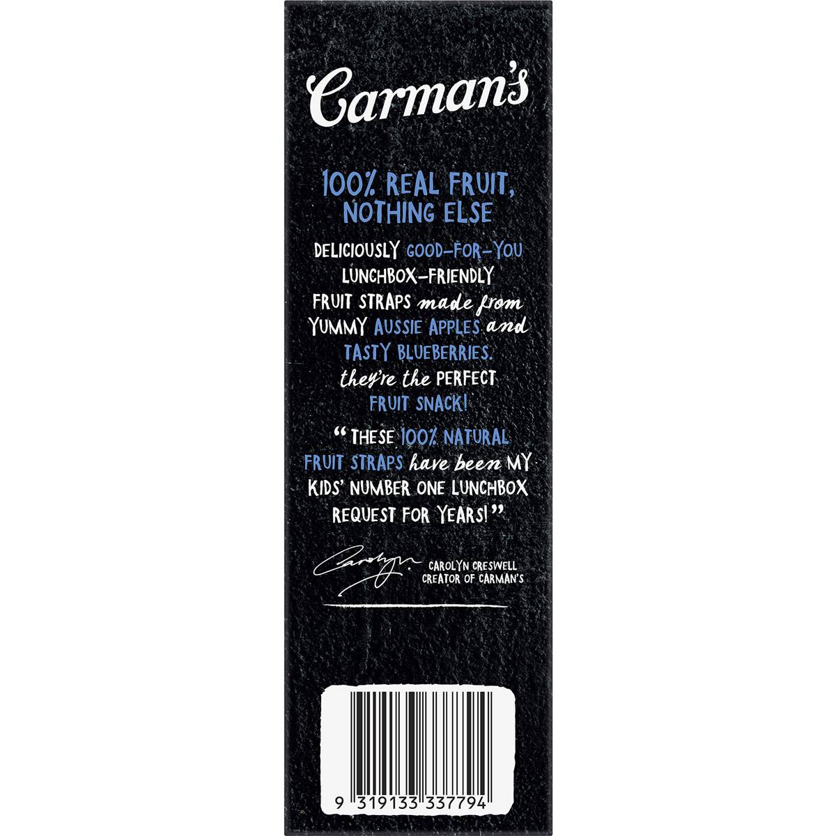 Carman's Apple & Blueberry Fruit Straps 5 Pack