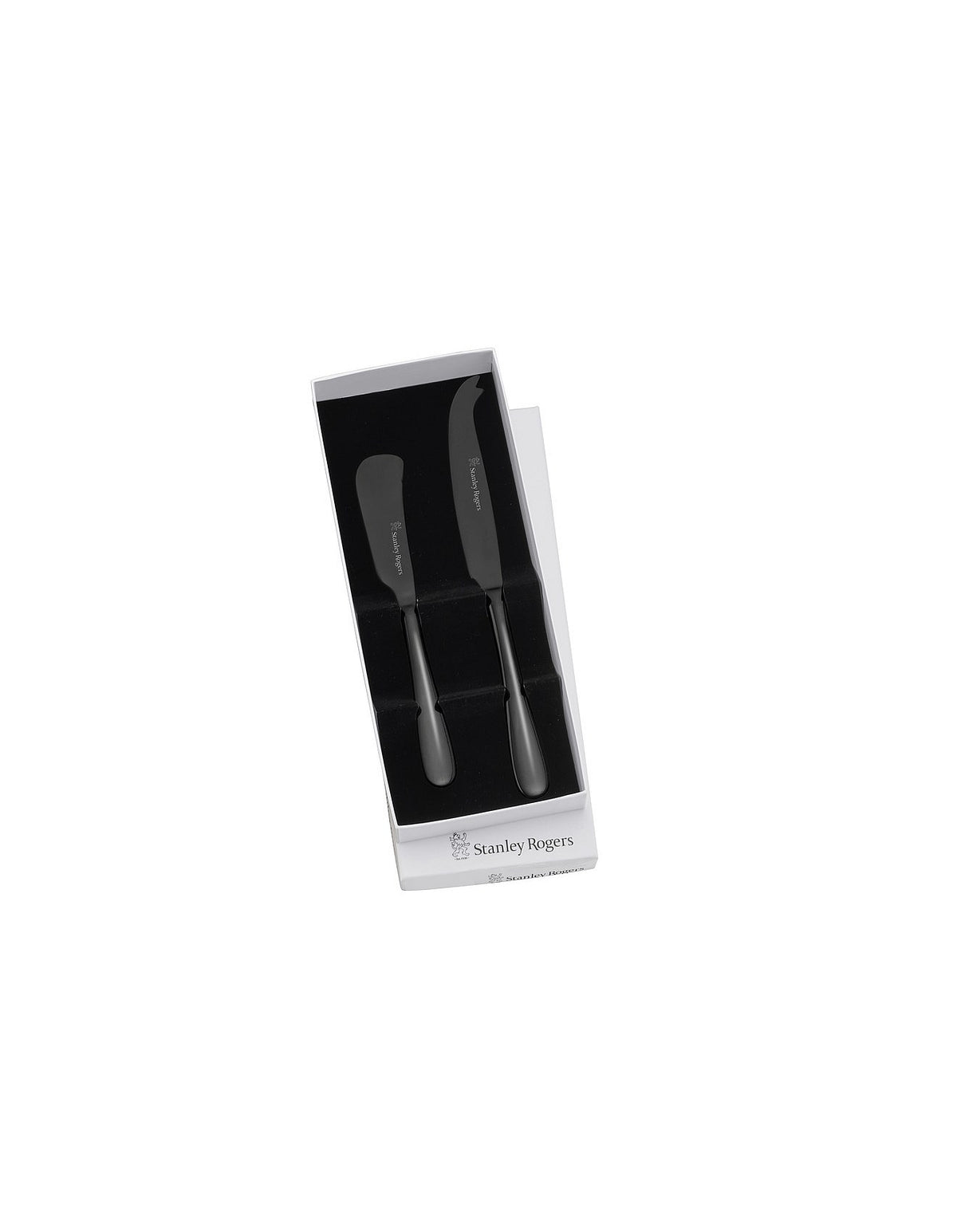 ALBANY ONYX CHEESE KNIFE 2PC