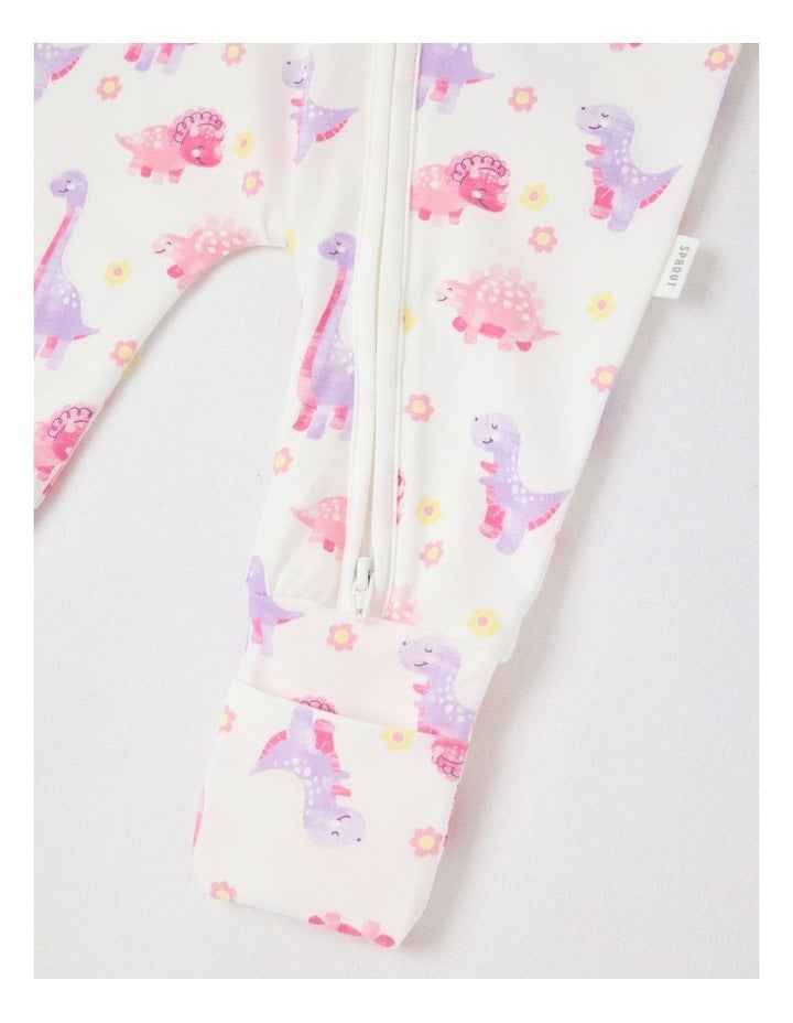 Essential Jersey Dino Coverall in White