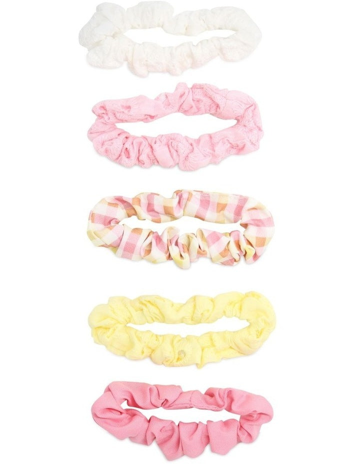 Brodarie Scrunchie 5 Pack in Multi