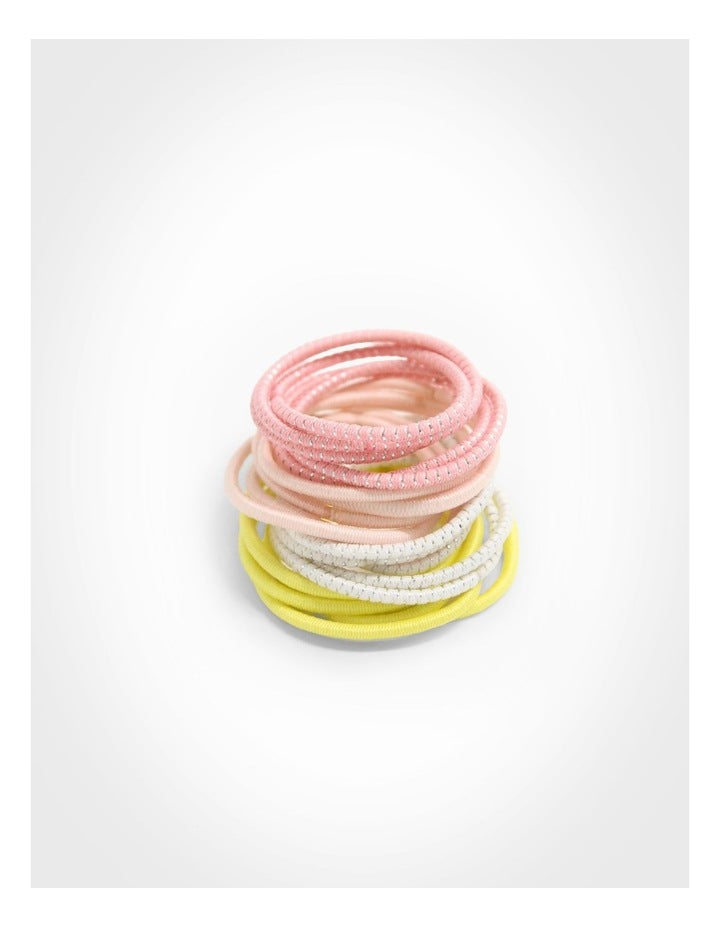 Bow Hairclip And Hairtie Set in Multi
